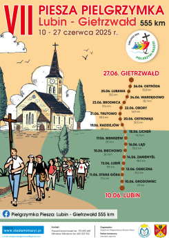 Plakat VII Pielgrzymki do Gietrzwałdu.